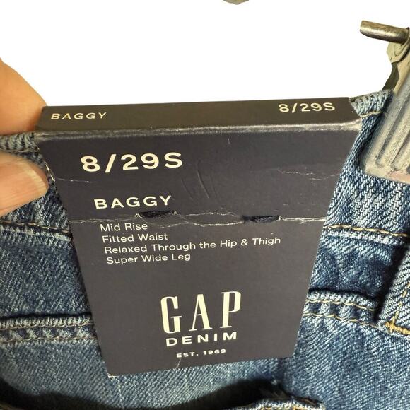 Gap Jeans Women's Wide Leg 8/29S - Picture 4 of 9